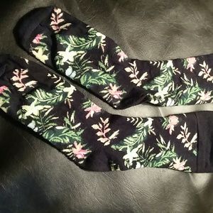 Mens H&M floral tube socks